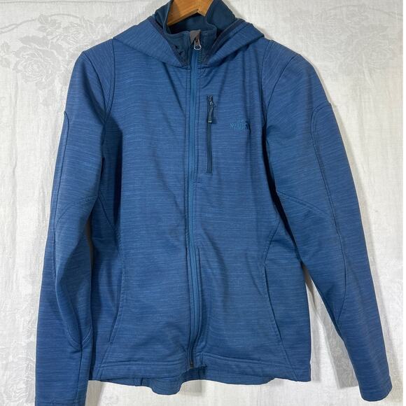 The North Face Jacket Medium Heather Blue Fleece Lined Full Zip Gorpcore - Picture 1 of 13